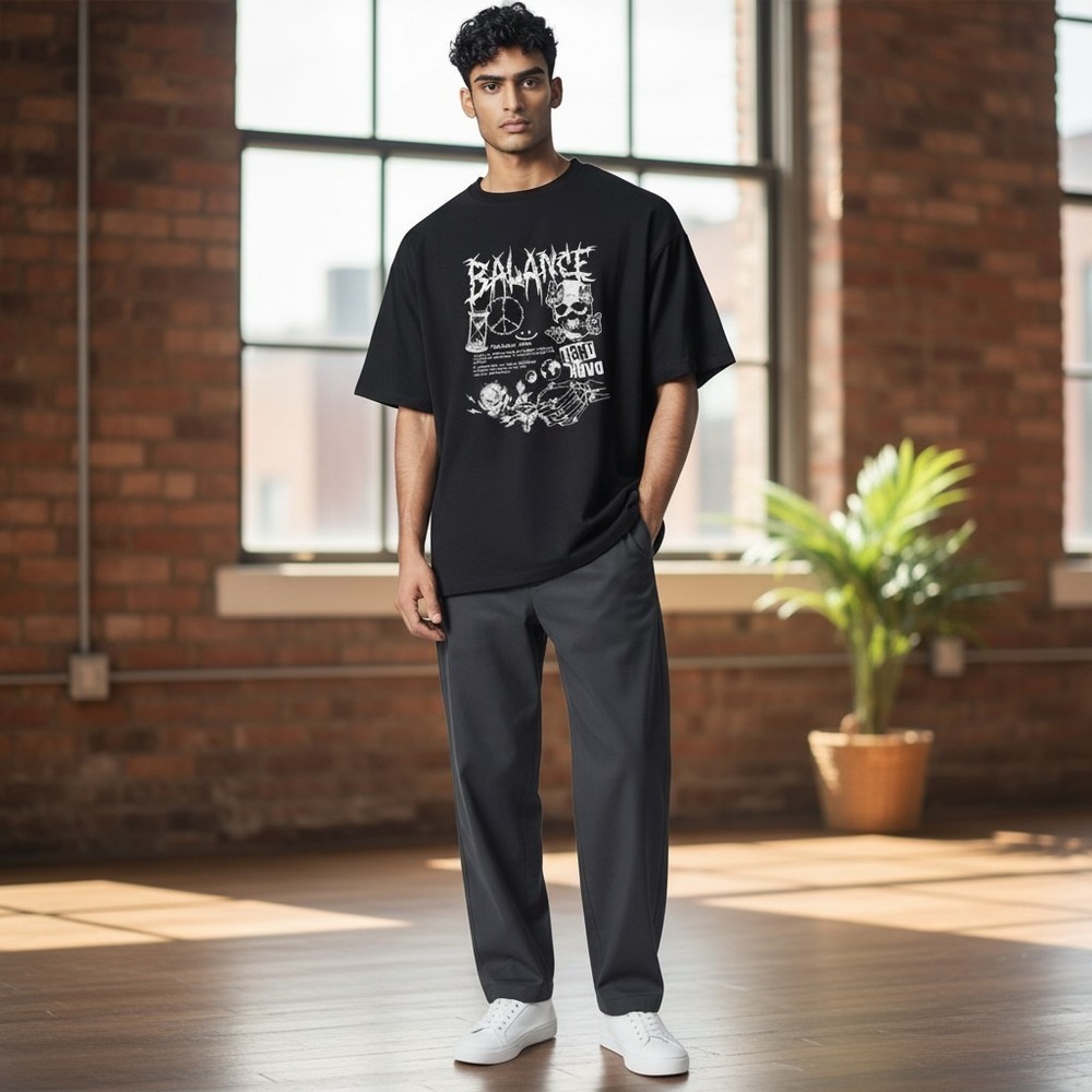 Balance Metal Band TShirt Black 24x28 2XL Balance Definition Black Graphic Shirt